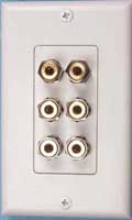 Wall Plate 6 binding post