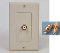 Wall Plate with 1 RCA jack to Solder Type