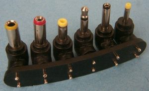 Multi-plug DC set(6) to fit on several AC/DC adaptors