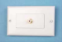 Wall Plate with 1 RCA jack to Solder Type