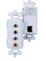 Wall Plate  RGB and Digital transmitter / receiver over CAT5