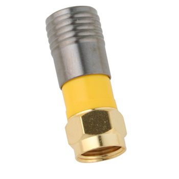 Binary™ F Male Compression Connector for RG6/U (Bag of 20)