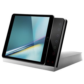 iRoom -iTop without Quick Keys - Tabletop Docking station with charging function for horizontal format insertion of an Apple iPad Mini