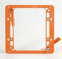 Wallboard universal double gang Mounting Frame for wall plates and controls