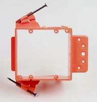 amx Wallmount plastic double gang mounting frame for wall plates and controls