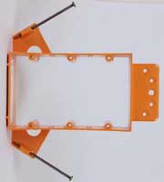 amx Wallmount plastic triple gang mounting frame for wall plates and controls