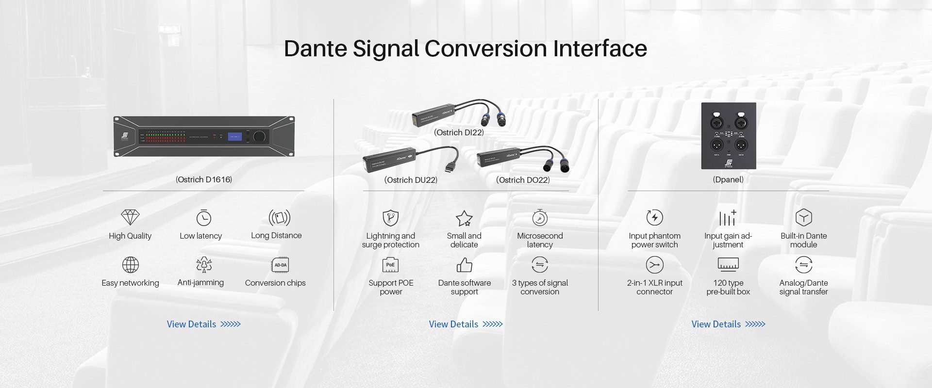 Dante Signal Conversion Interface